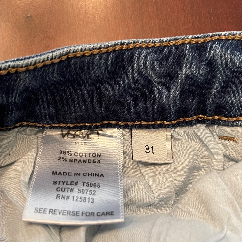 Altar'd State Distressed High Rise Blue Jeans - Picture 4 of 5